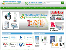 Tablet Screenshot of globalscientificsupply.com